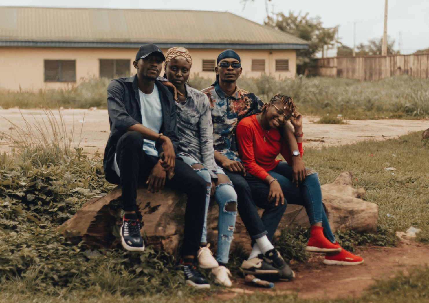 black youth hanging around park